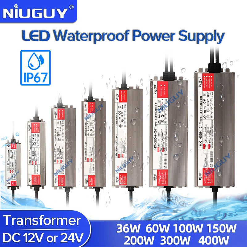 LED Transformateur de Conducteur DC 24V 400W Imperméable IP67