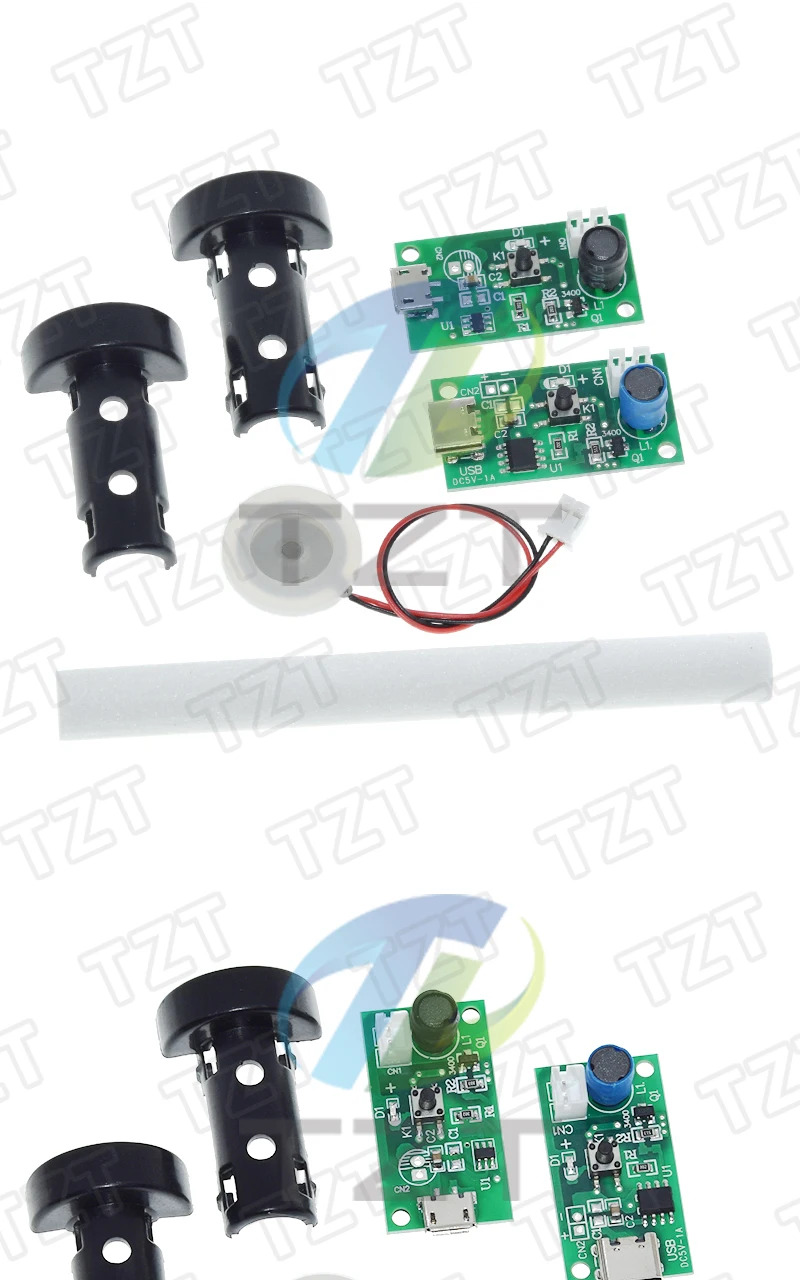 USB Mini Luftbefeuchter DIY Kits Nebel Maker und Treiber Platine Fogger Zerstäubung Film Zerstäuber Blatt Mini Oszillierend – Detail 4