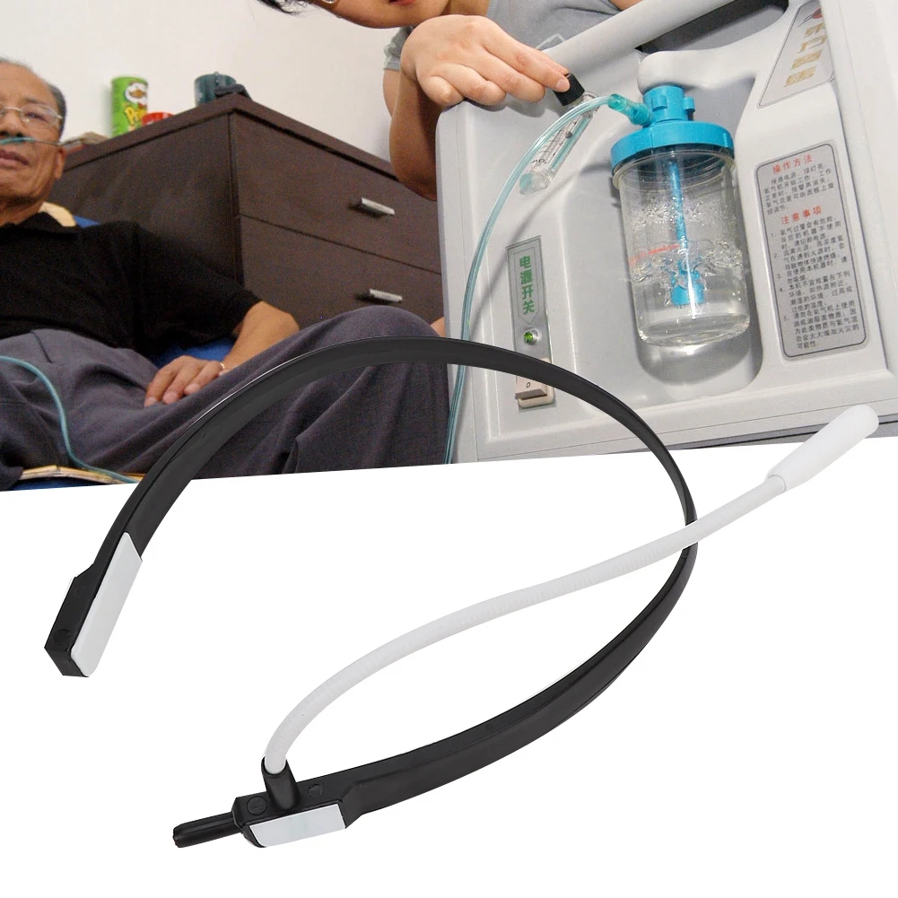 1Pc Plastic Household Oxygen Inhaler Ergonomic Comfortable Rotatable Connecting Head Hygienic Oxygen Generator Machine Accessory