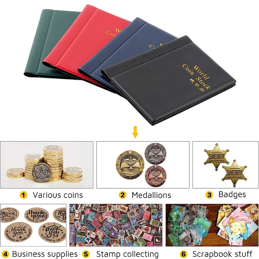240/120/60Pockets Album For Coins Collection Book Home Decoration Photo Album Coin Album Holders Collection Book Scrapbook 5 240/120/60Pockets Album For Coins Collection Book Home Decoration Photo Album Coin Album Holders Collection Book Scrapbook 5