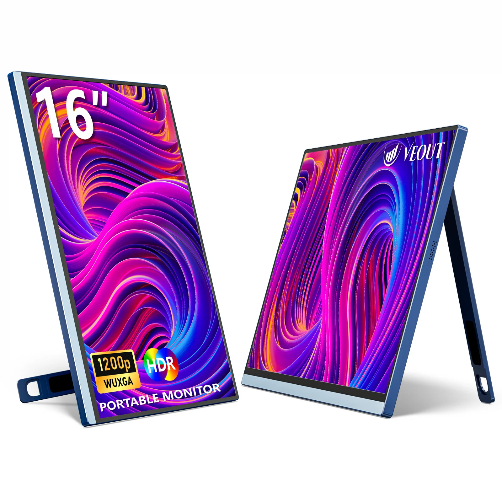 VEOUT-ラップトップ用ポータブルモニター,16インチ,1920x1200p,16:10