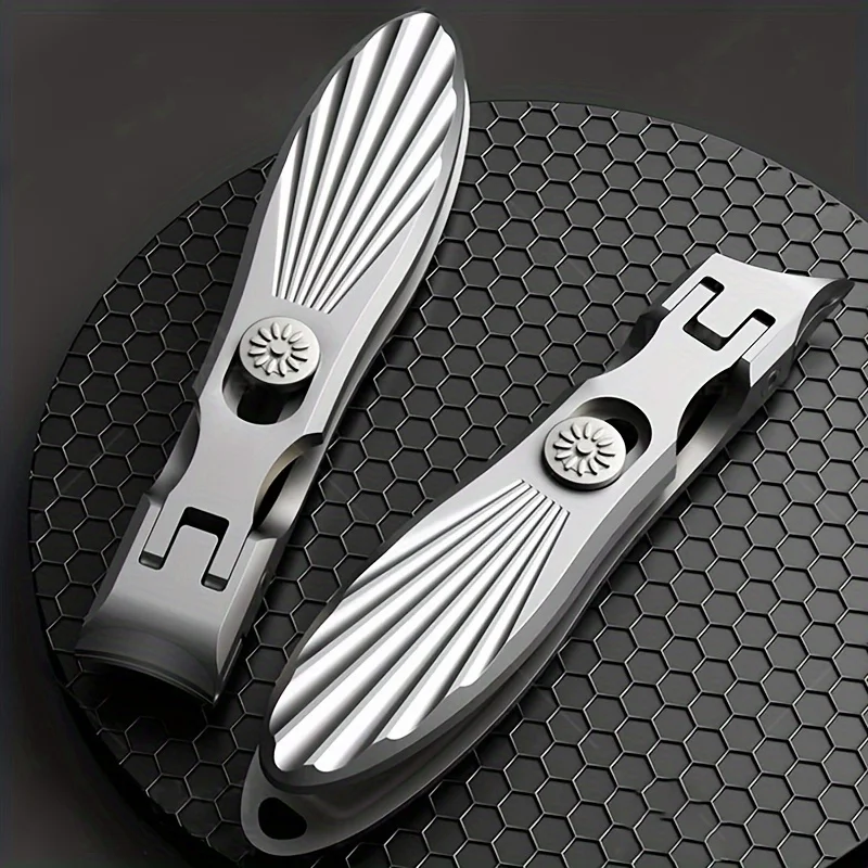 Large Nail Clippers Anti-Splash Toenail Clippers for Thick Toenails Nails Mess Free Toe Nail with Catcher 1Pcs