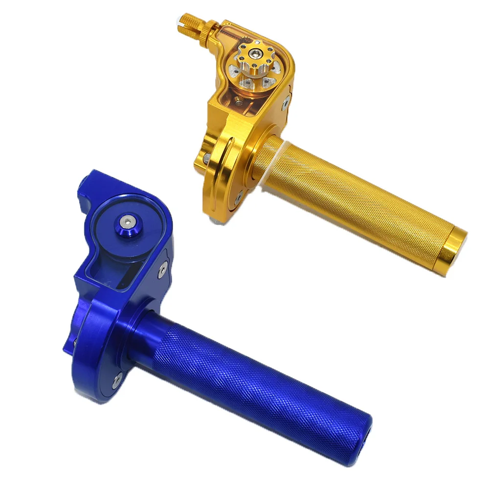 Manubrio 22Mm Impugnatura Acceleratore In Alluminio Cnc Twister Rapido Per Crf50 70 110 Irbis 125 250 Dirt Pit Bike Moto Motocross