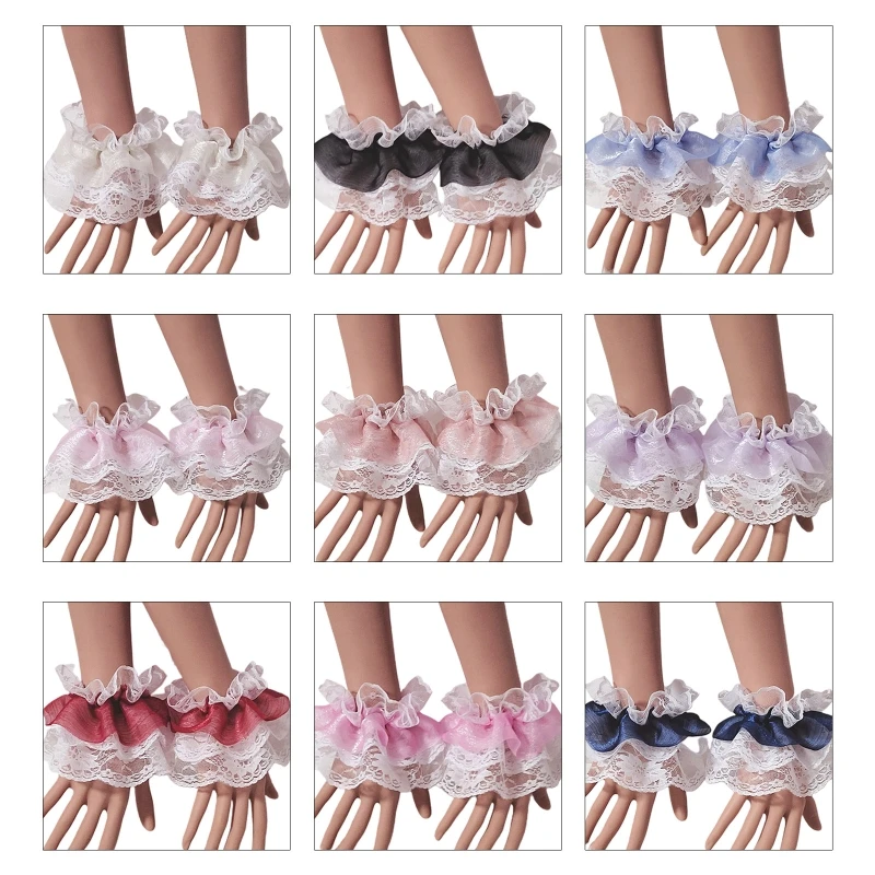 

Женский свитер с поддельными расклешенными рукавами и цветочным принтом, плиссированные, с рюшами, накладные манжеты, теплый на