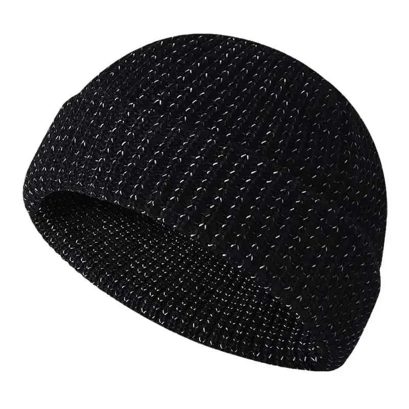 Cycling reflective knit caps Fall/winter skullcaps for men and women thermal caps