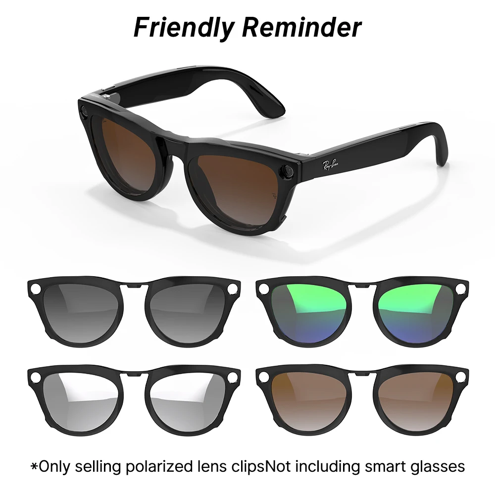 HiBLOKS For Skyler RW4010/RW4014 (Gen 2) Smart Glasses Clip UV Protection Sungl
