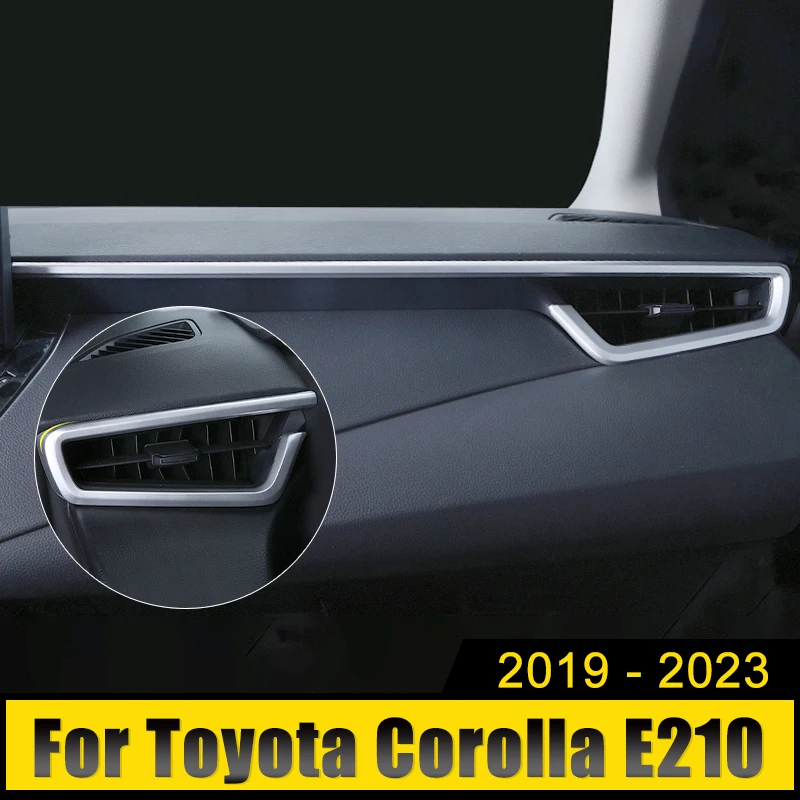 

For Toyota Corolla E210 2019 2020 2021 2022 2023 Hybrid ABS Car Central Control Trim Strip Sticker Cover Decoration Accessories