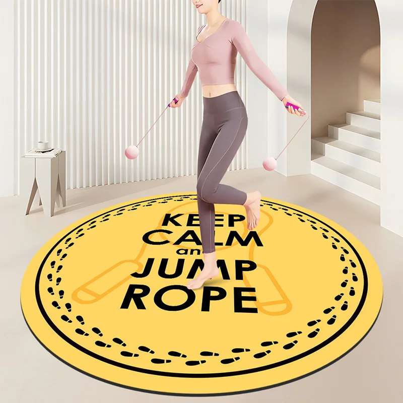 JumpRopeYogaMatsShockAbsorbingMatSilentRugAerobicFitness