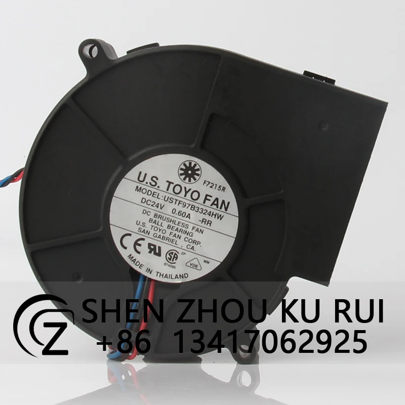 

USTF97B3324HW Case fan DC24V 0.60A EC AC Turbine 97X94X33MM 9CM 9733 Axial Flow Centrifugal Exhaust Blower Cooling Fan
