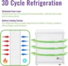 Feet Deep Chest Freezer Freezer with Electronic Display Screen Electronic Thermostat Accurate to Every Degree Adjustable Storage 5