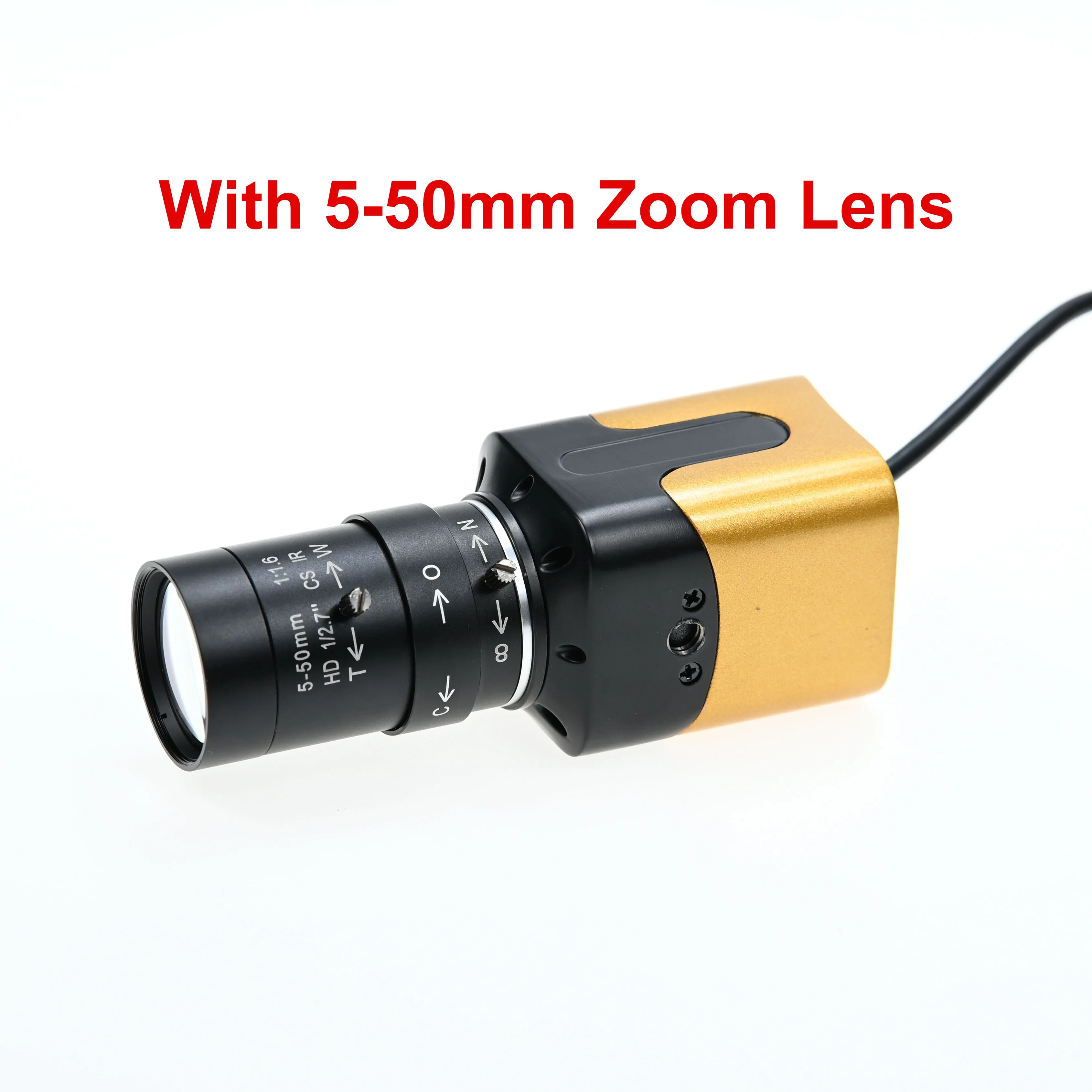 Ultra HD 13MP USB Camera IMX258 4208x3120 10fps,Webcam With 5-50mm 2.8-12mm Varifocal CS Lens,Plug And Play For Image Scan 2