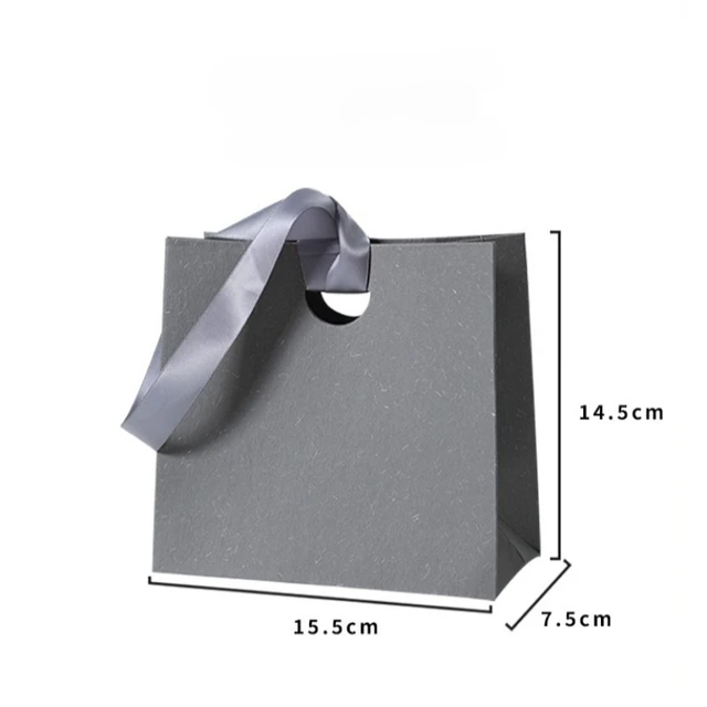 20/50pcs Paper Jewelry Packaging Tote Bags Lipstick Jewelry Storage Handbags Compact Souvenir Bag Wedding Party Gift Bag 2