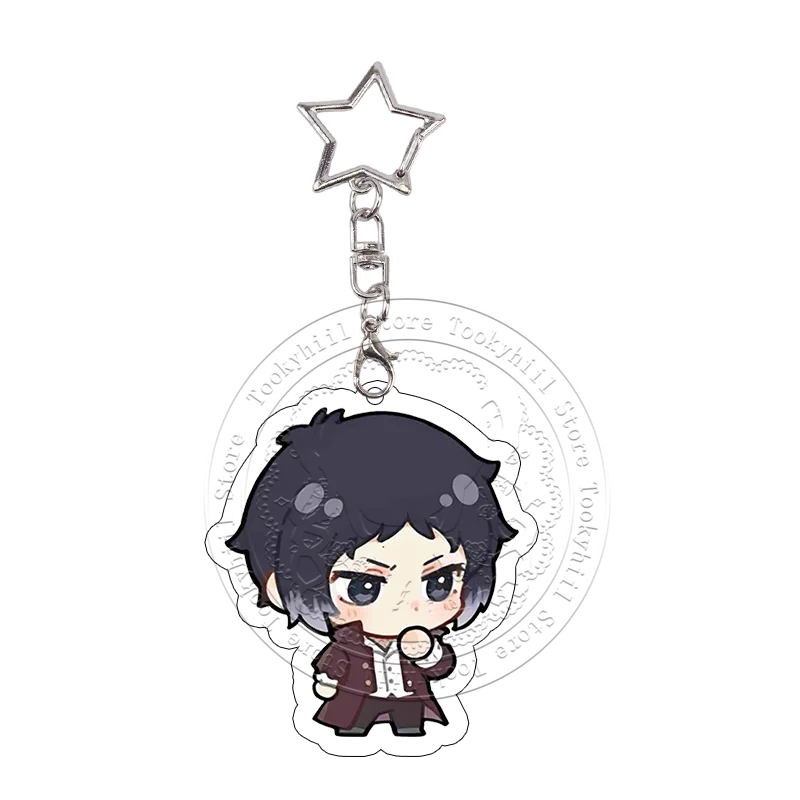 Bungo Stray Dogs Acryl-Schlüsselanhänger Dazai Osamu Edogawa Rampo Nakajima Atsushi Kawaii Exquisite Taschen-Dekoration Schlüsselring Anhänger – Detail 16