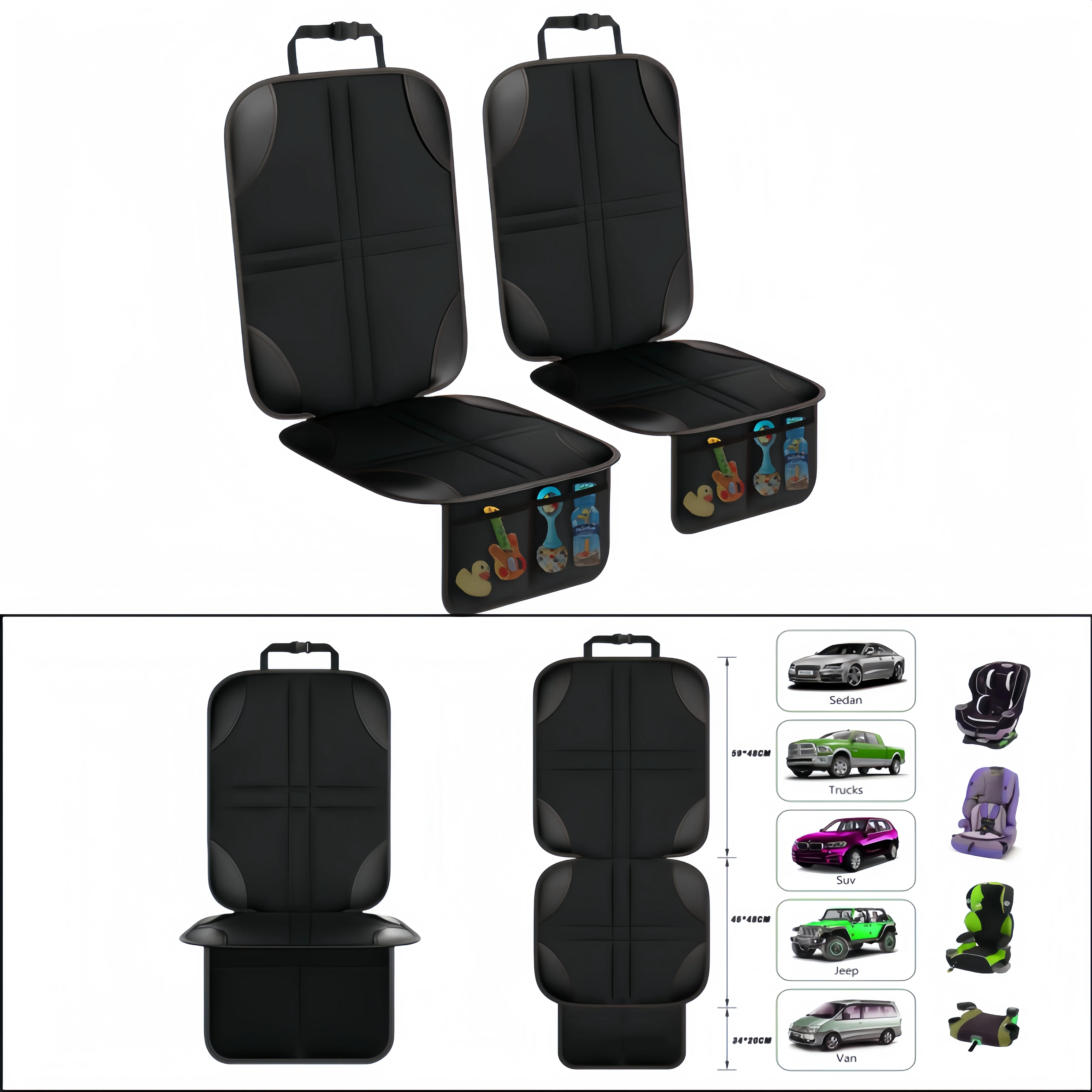 Funda De Asiento De Coche, Cojín De Coche, Alfombrilla Protectora Tran – BYDAC