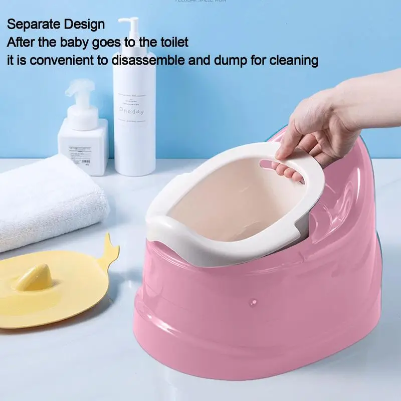 Portable Kids Potty Toddler Baby Potty Training Toilet Non Slip Potty For Toddler Children Kids Girls Boys Baby Stable Safe Oval 2