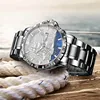 GLENAW Three Dimensional Sailing Dial Design Luxury Automatic Mechanical Watches Luminous waterproof Stainless Steel Strap Watch 4