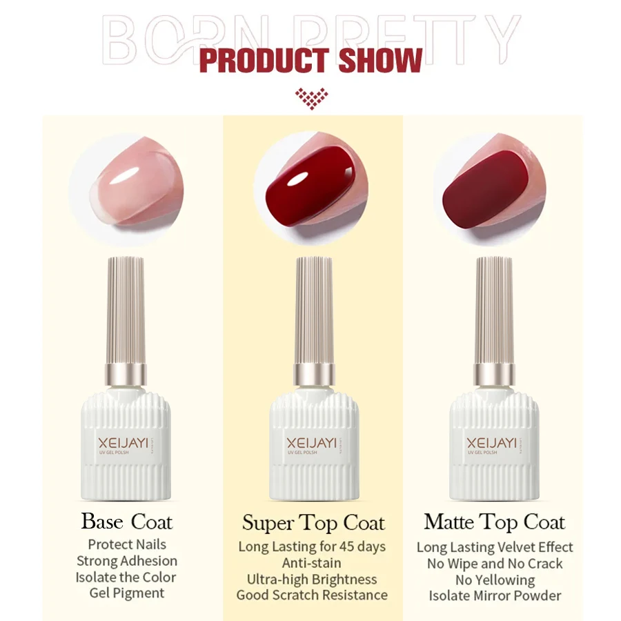 1pc 10ml Clear Building Nail Gel Nail Polish For Strengthener Gel Extension Base Coat In A Bottle Soak Off UV LED