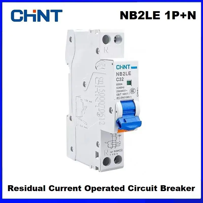 Chint Nb2le Circuit Breaker 1p Mais n Proteção Vazamento Switch
