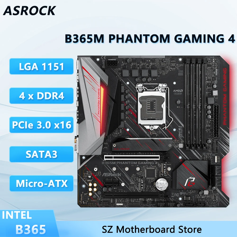 Motherboard Main B365m Phantom Gaming Micro Atx B365m Phantom