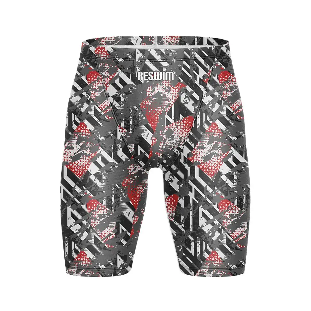 Men's Athletic Training Swimsuit Swimming Trunks Swim Jammer Shorts Beach Tights Swimwear Surfing Pants Summer Quick Dry