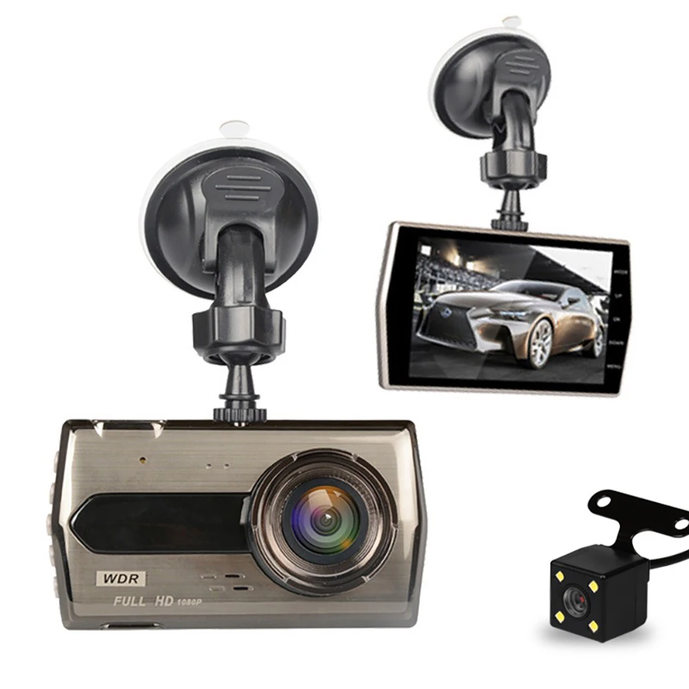 Car DVR WiFi 4.0" Full HD 1080P Dash Cam Rear View Vehicle Video Recorder Parking Monitor Night Vision G-sensor Auto Dash Camera best dash cam for car