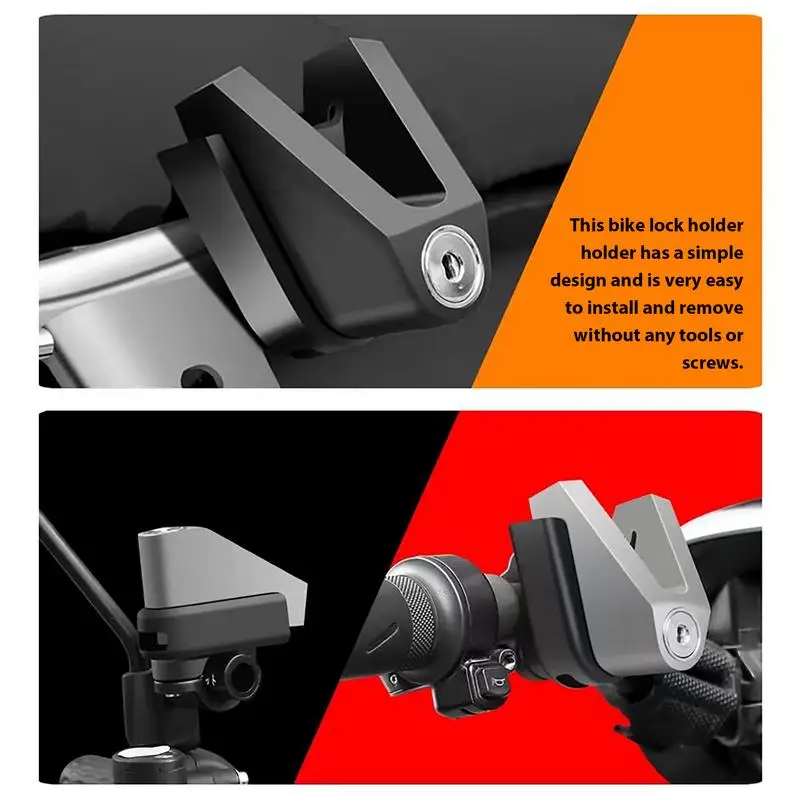 Bike Lock Mounting Bracket Motorcycle Disc Brake Lock Seat Frame Bracket Stand Holder Multifunctional Frame Mounting Kit disc brake lock motorcycle disc brake lock