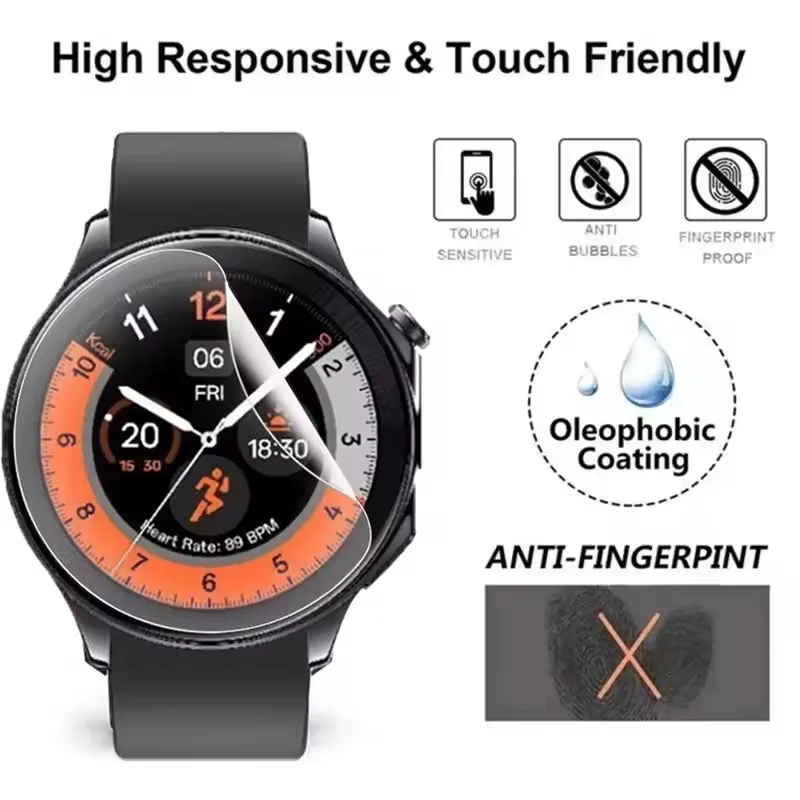 Premium Hydrogel Smart Watch Screen Protector Film - Soft, Durable, and Protective