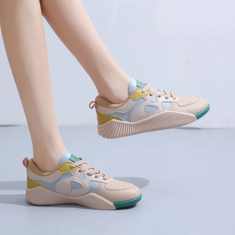 Platform Shoes Women 2023 New Fashion Sneakers Fashion Mixed Colors Casual Comfortable Soft Bottom Lady Shoes Women Mujer Zapato