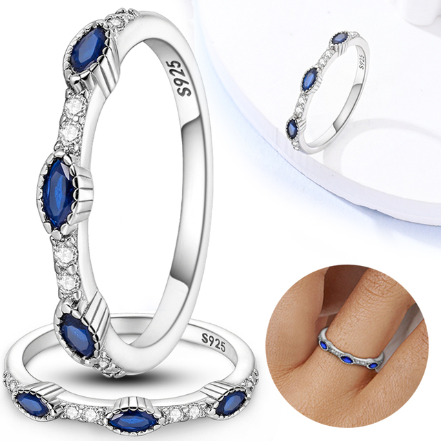 New Silver 925 Ring Stackable Infinite Heart Daisy Flower for Women Original Silver 925 Rings Brand Jewelry Gift