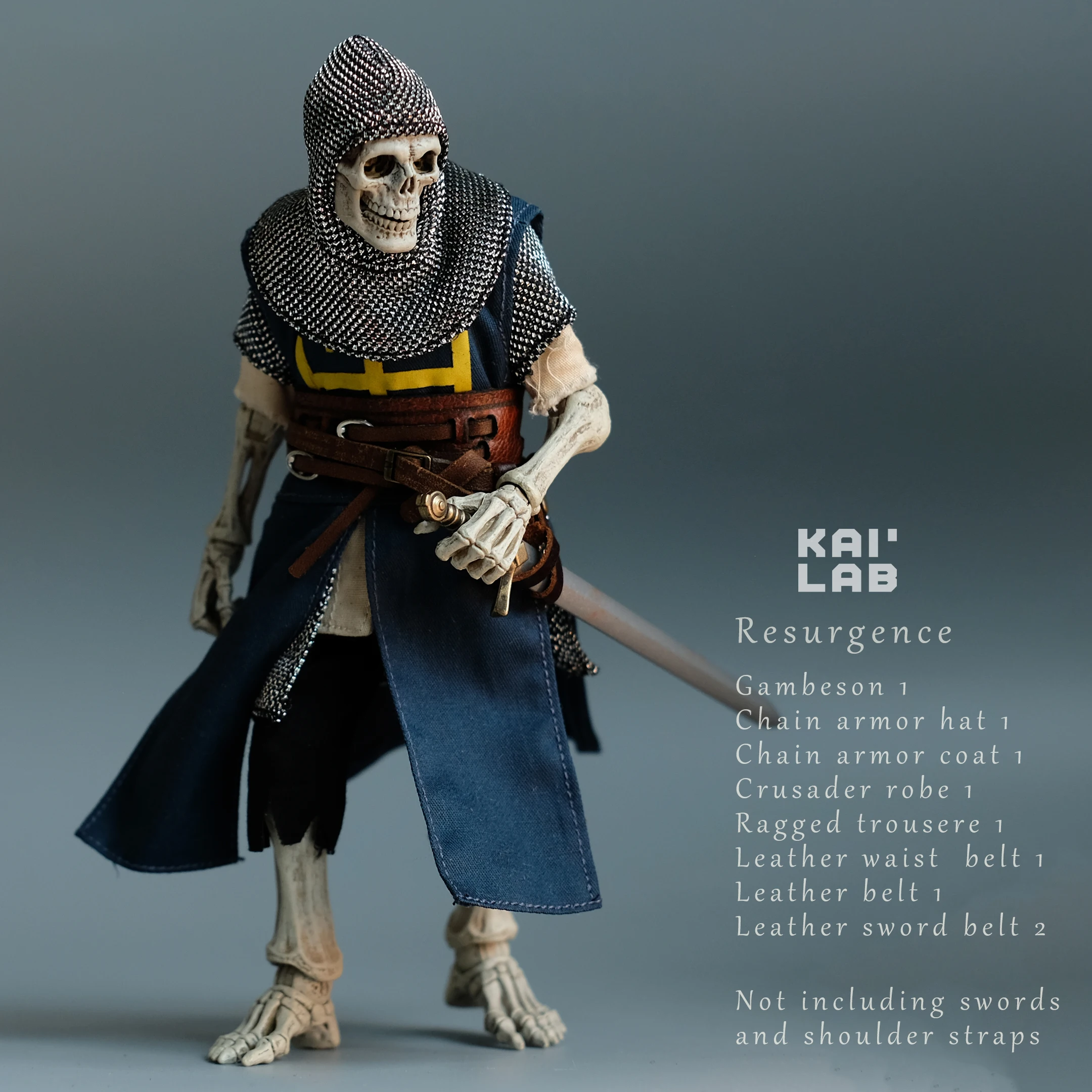 In Stock KAILAB Four Knights 1/12 Soldier Skull Wave Revival Set