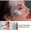 EELHOE Face Glitter Gel Makeup Mermaid Scale Party Stage Eye Nail Hair Body Art Flash Sequins Glitter Decoration Beauty Care 30g 2