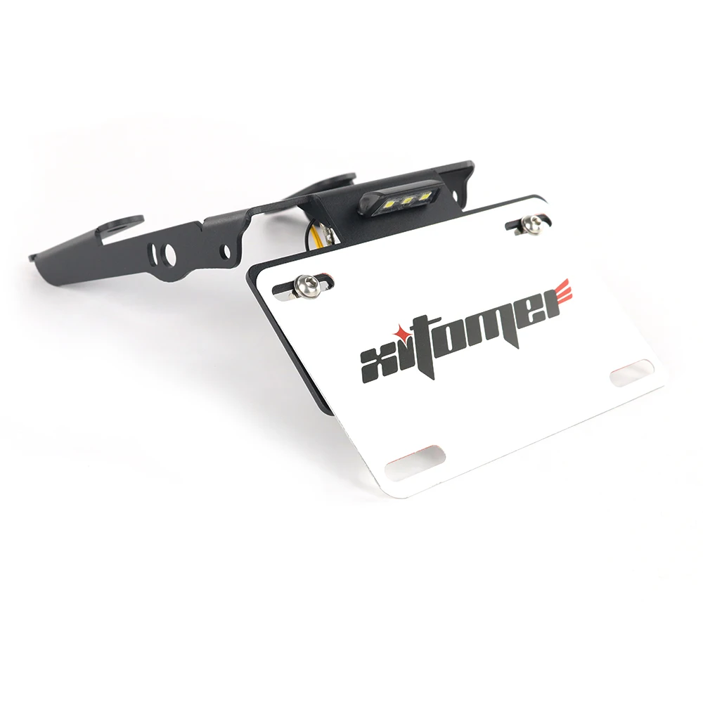 License Plate Holder Motorcycle License Plate Holder For Husqvarna VitPilen 401 SvartPilen 401 250 200 125 Rear License Plate Holder Bracket with Light Tail Tidy Fender Eliminator