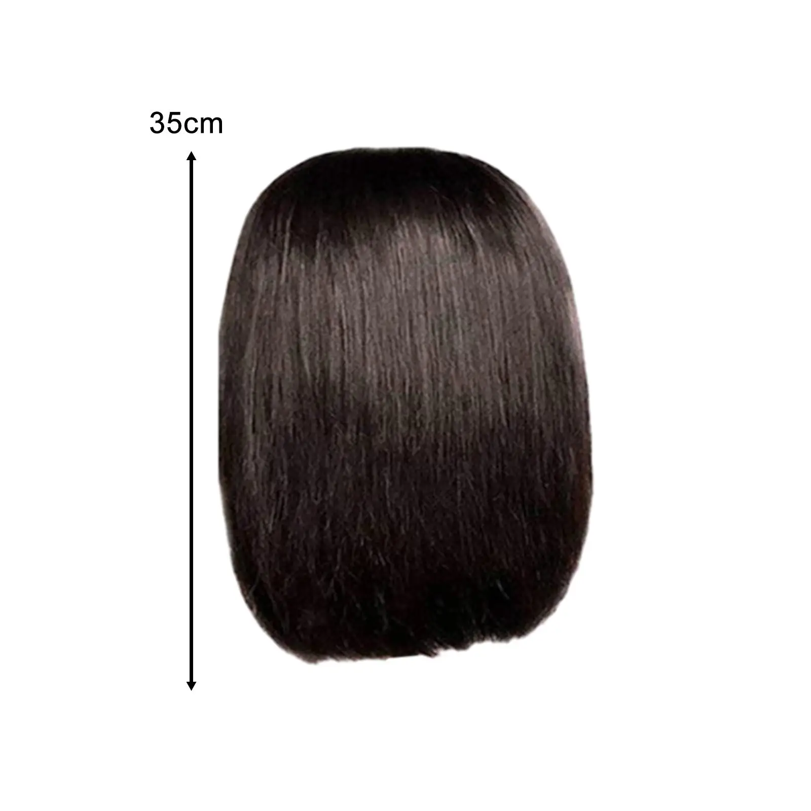 Short Hair Wig Short Bob Hair Wig Easy to Use Machine Made Short Bob Straight Hair Wig Bob Wig for Party Daily Women
