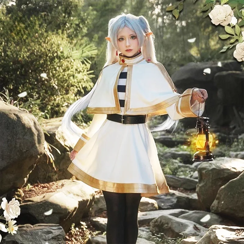 

Anime Frieren: Beyond Journey's End Cosplay Frieren Himmel Women Man Cosplay Clothing Wig Outfits Halloween Carnival Party Set