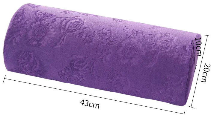 Description Picture 3 of itemPrinted Crystal Velvet Foot Pillow Memory Cotton Slow Rebound Candy Color Pillow Massage Treatment Lumbar Pillow Cervical Pillow