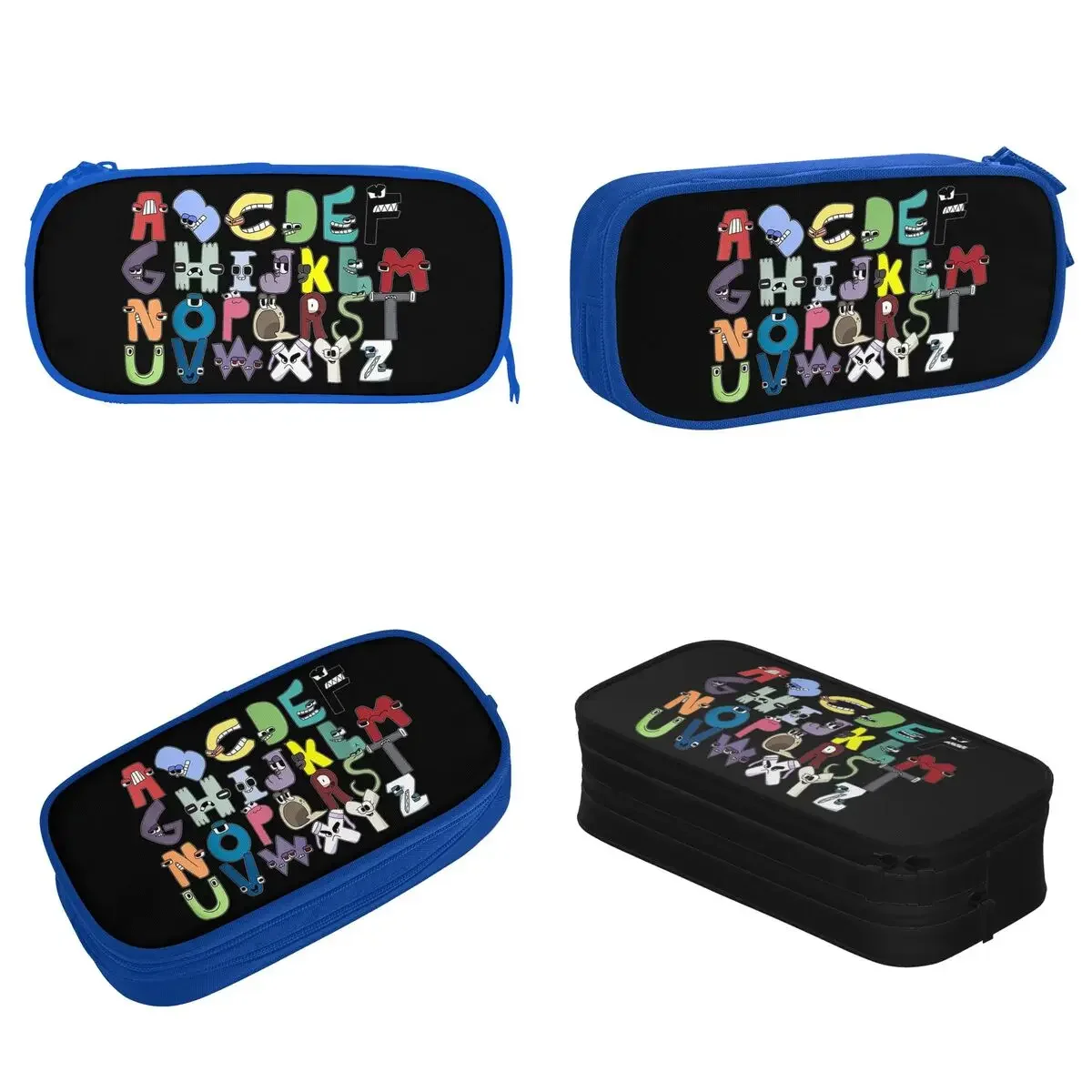 Villain Letter Abc Pencil Cases Boys Matching Evil Alphabet Lore Pen Holder Bag Student Large Storage Office Zipper Pencilcases 2
