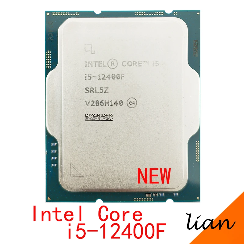  Процессор Intel Core i5-12400F new i5 12400F 2,5 ГГц 6-ядерный 12-поточный процессор 10 нм L3 = 18M 65 Вт LGA 1700 