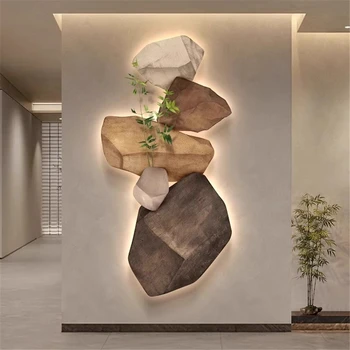 3D Stone Mural LED Wall Lamp 1