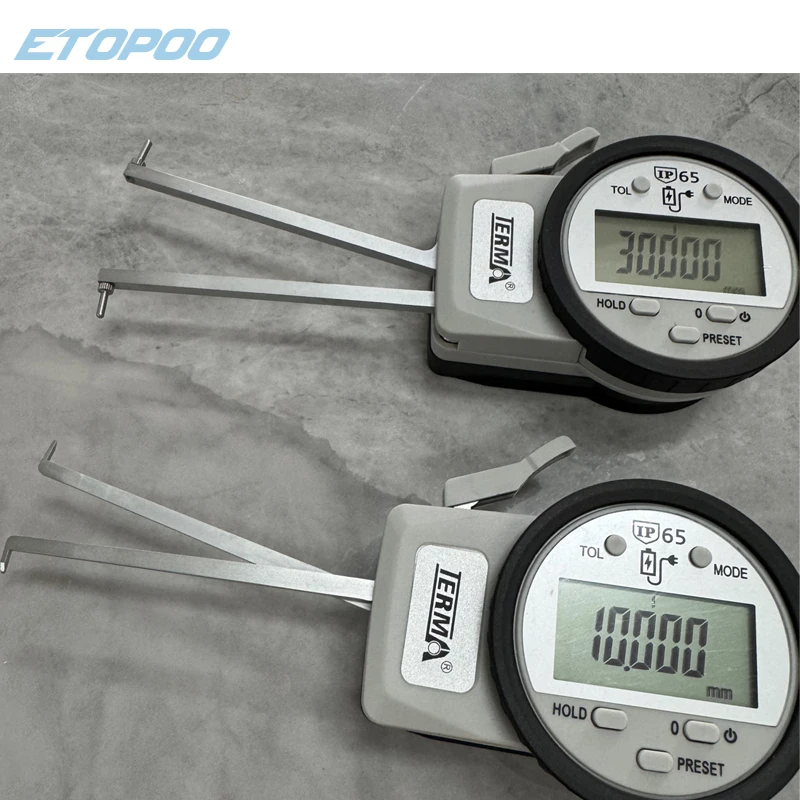 TERMA 브랜드 IP65 방수 디지털 마이크로미터(내부 측정용), 측정 범위는 5-15mm, 10-30mm, 30-50mm, 50-100mm입니다.