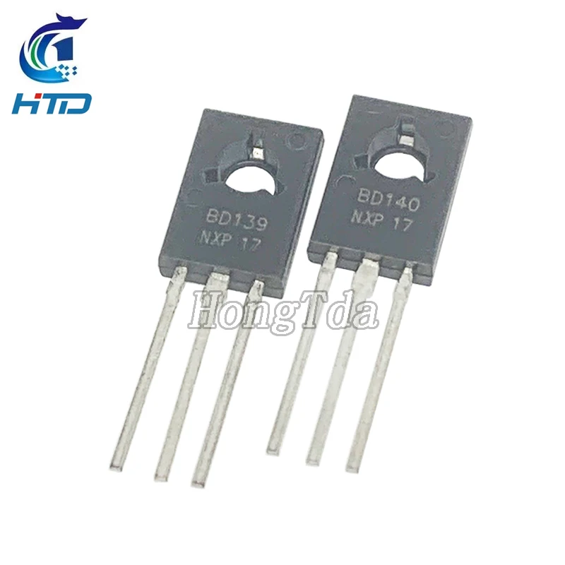 20pcs/set Transistor BD139 BD140 Each 10pcs TO-126 NPN PNP 80V 1.5A TO126 Silicon Triode Transistors Assortment Kit