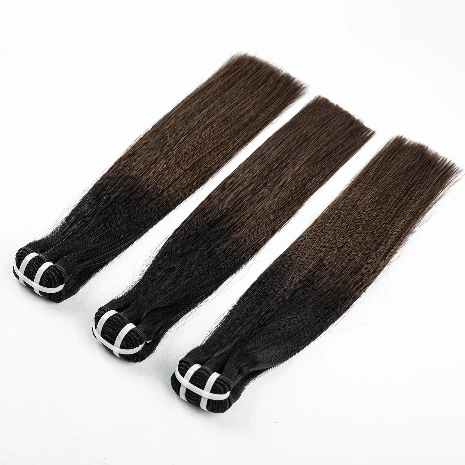 16A Double Drawn 1BT4 Ombre Vietnamese Bone Straight Human Hair Bundles 100% Unprocessed Raw Virgin Hair Extensions for Women