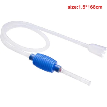 Aquarium Fish Tank Vacuum Sand Gravel Cleaner Siphon Long Nozzle Water Changer Pump Filter