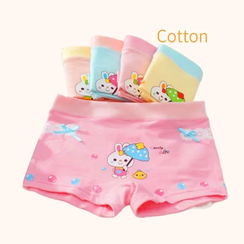 4PcsSetGirlUnderwearKidPantiesElasticBriefsChildrenUnderwears