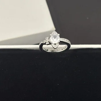 Anello Saturno con Diamante da Donna, Regolabile, Stile Geometrico in Lega, Design di Alta Moda per il Quotidiano
