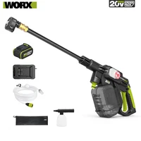 Worx WU633 Wireless Car Washer Brushless 20v 3.5L/min High 25bar Low 15bar for Home and Garden Cleaning Share Battery Platform 1