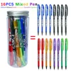 16pcs Magic Erasable Gel Pens Creativity Bottle Erasable Student Neutral Pens 0.5mm 6 Colours Student Office School Stationery 1