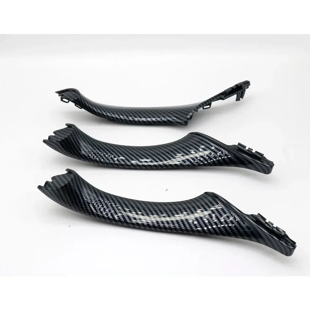 BMW 5 시리즈 F10 F11 F18 520i 523i 525i 528i 535i 용 LHD RHD 카본 파이버 인테리어 도어 풀 핸들 7PCS 세트