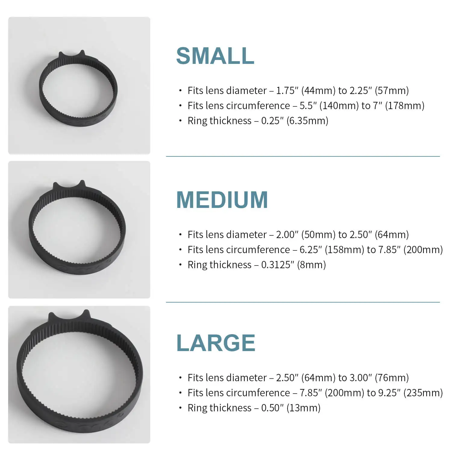 Description Picture 5 of itemeTone 360-Rotation Following Focus Gear Ring Lens Focus Tab SLR DSLR Lens Accessories