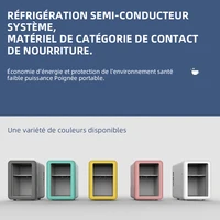 Réfrigérateur de voiture électrique portable, réfrigérateur chaud et froid 12V, bon effet de refroidissement pour voiture, maison, camping et voyage 4