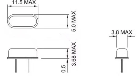 50PCS HC-49S short leg 49S 10MHZ 10.000MHZ 10M 10.000M HC49S Quartz Crystal Resonator Passive Oscillator